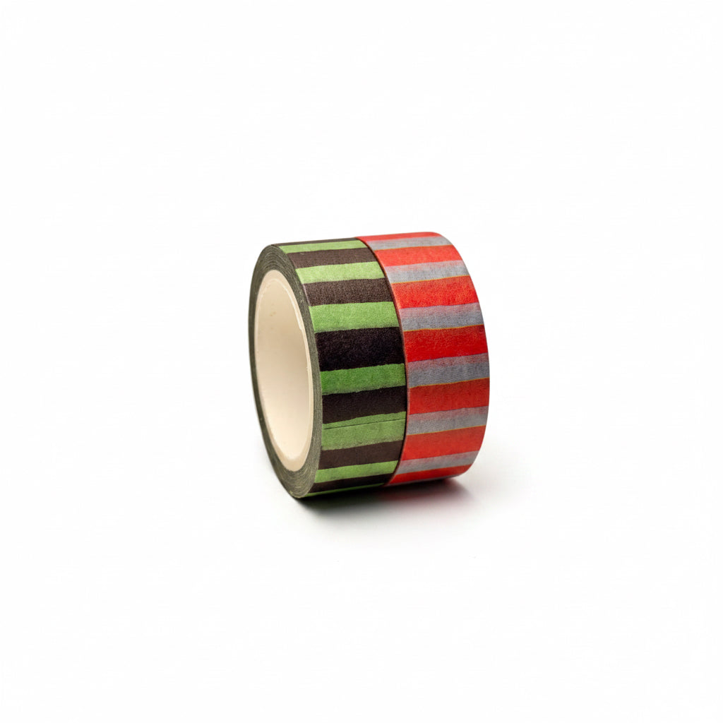 2 Pack Striped Washi Tape
