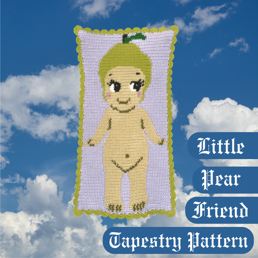Pear Friend Digital Crochet Tapestry Pattern