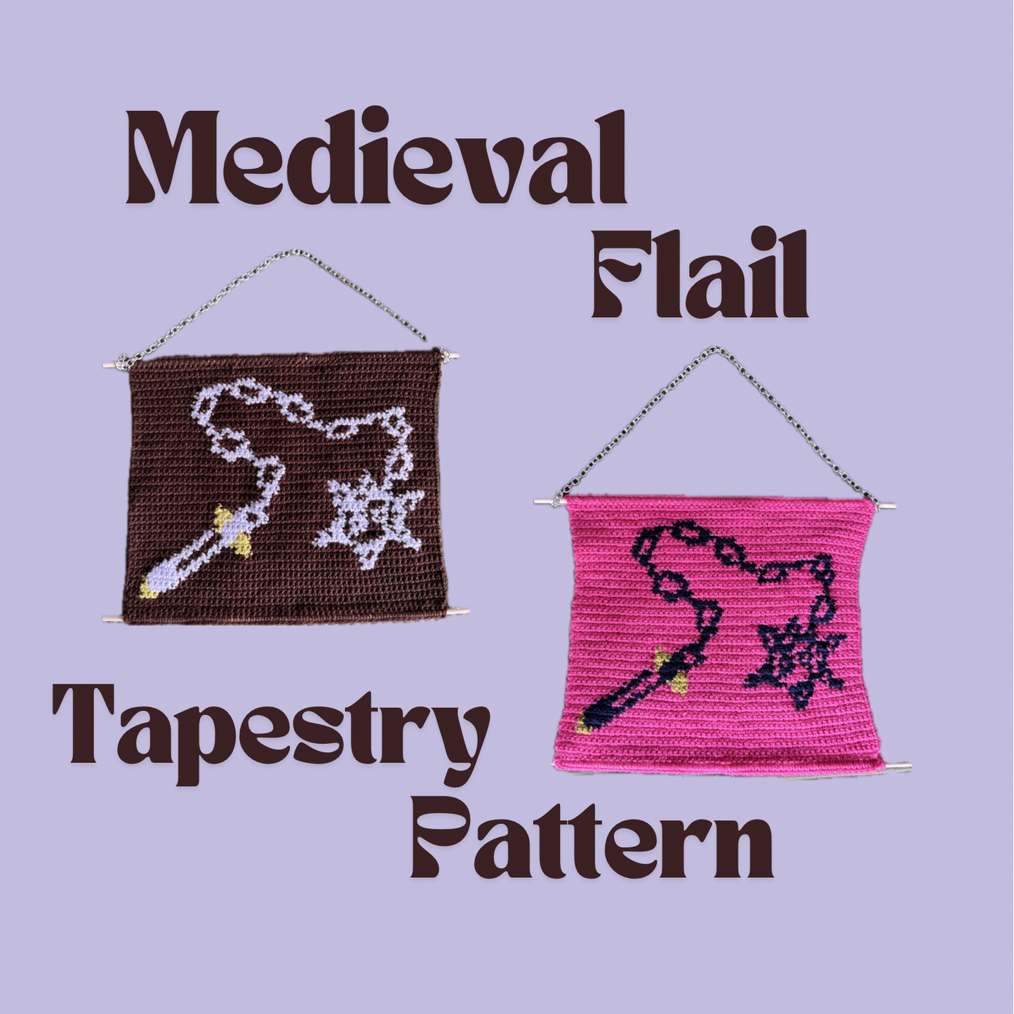 Medieval Flail Digital Crochet Tapestry Pattern
